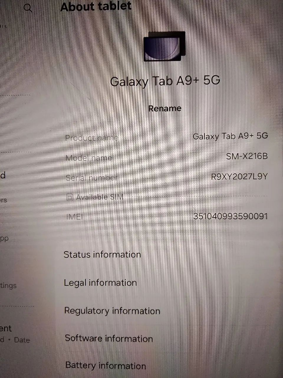 Tablet Samsung A9+ 5g 64gb  - Foto 4