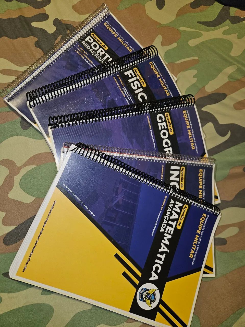 Doação apostilas Equipe  Militar