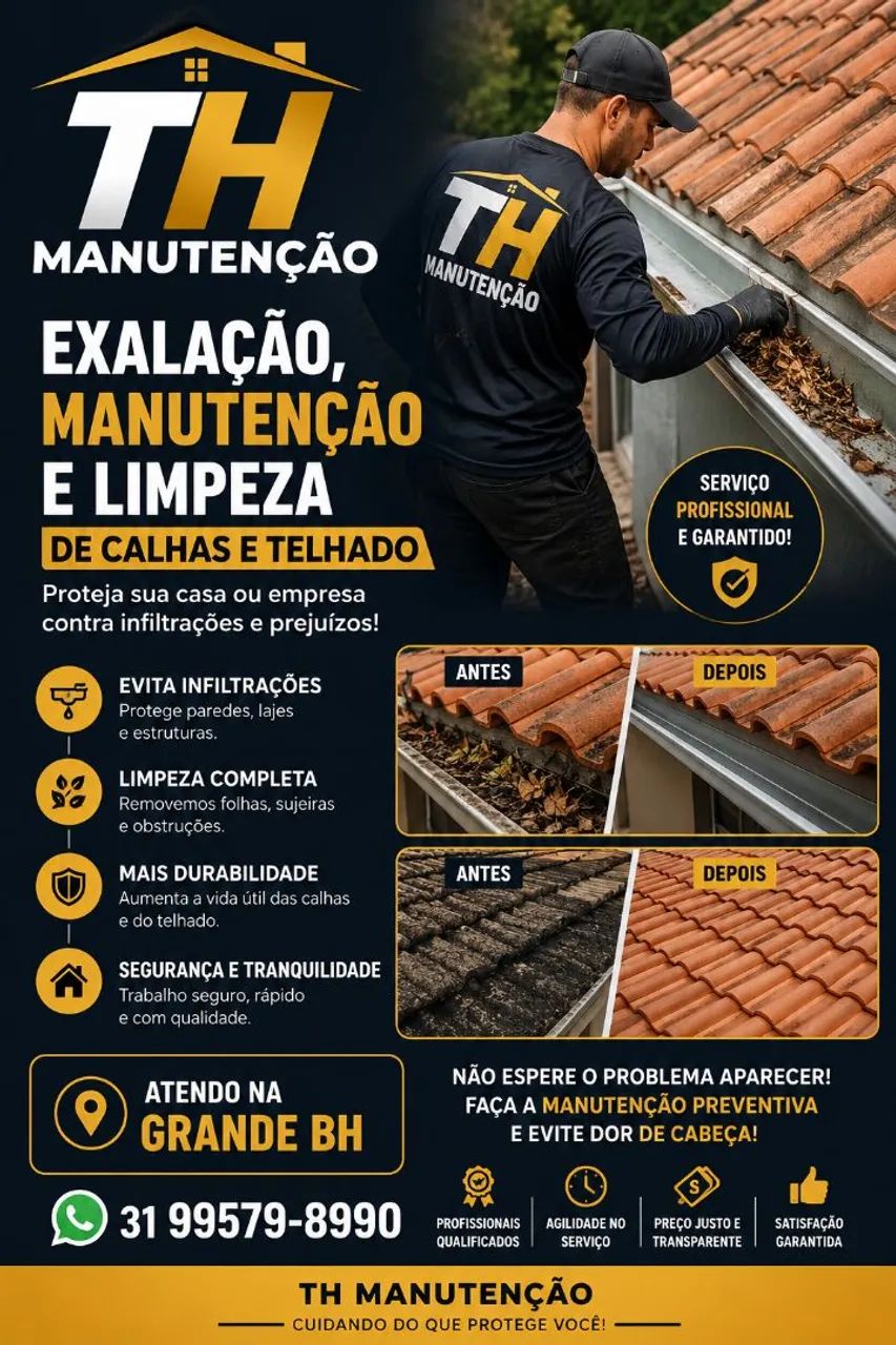 Th manutenção e limpeza 