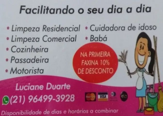 Faxineira residencial