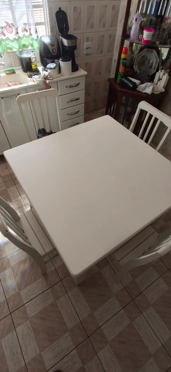 Mesa branca 4 cadeira - Foto 3