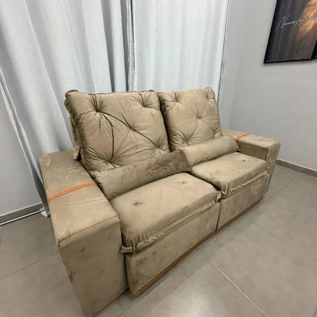 Sofá Retrátil e Reclinável Rio 2,00m - Entrega Rápida 
