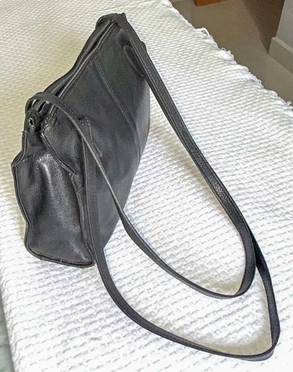 Bolsa Feminina Lateral de couro Legítimo - Foto 5