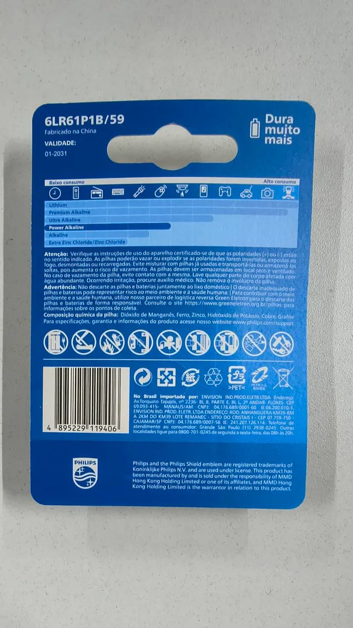 Bateria Philips 9v  - Foto 2