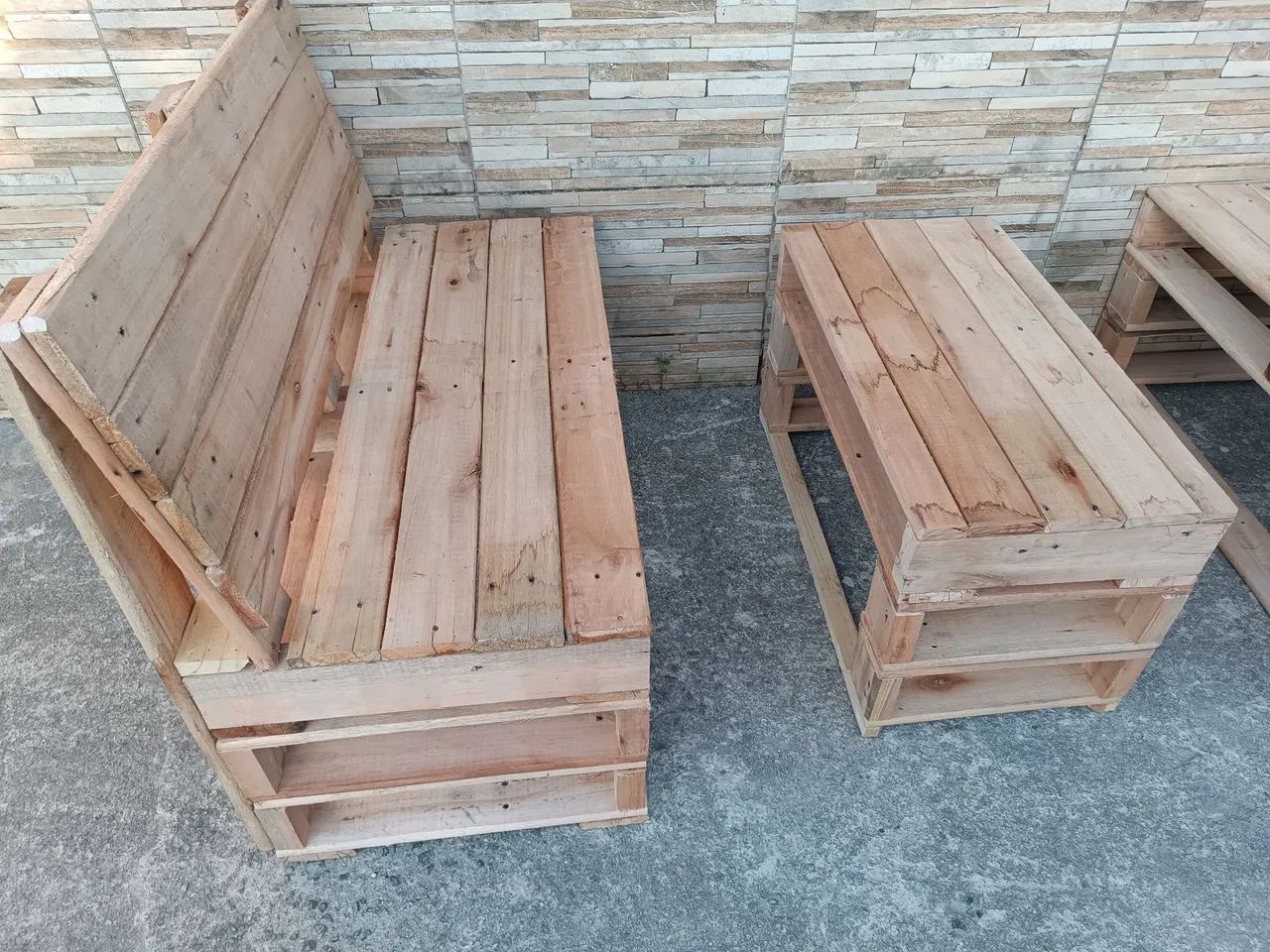 Conjunto 2 sofás de pallet e mesa de centro  - Foto 5
