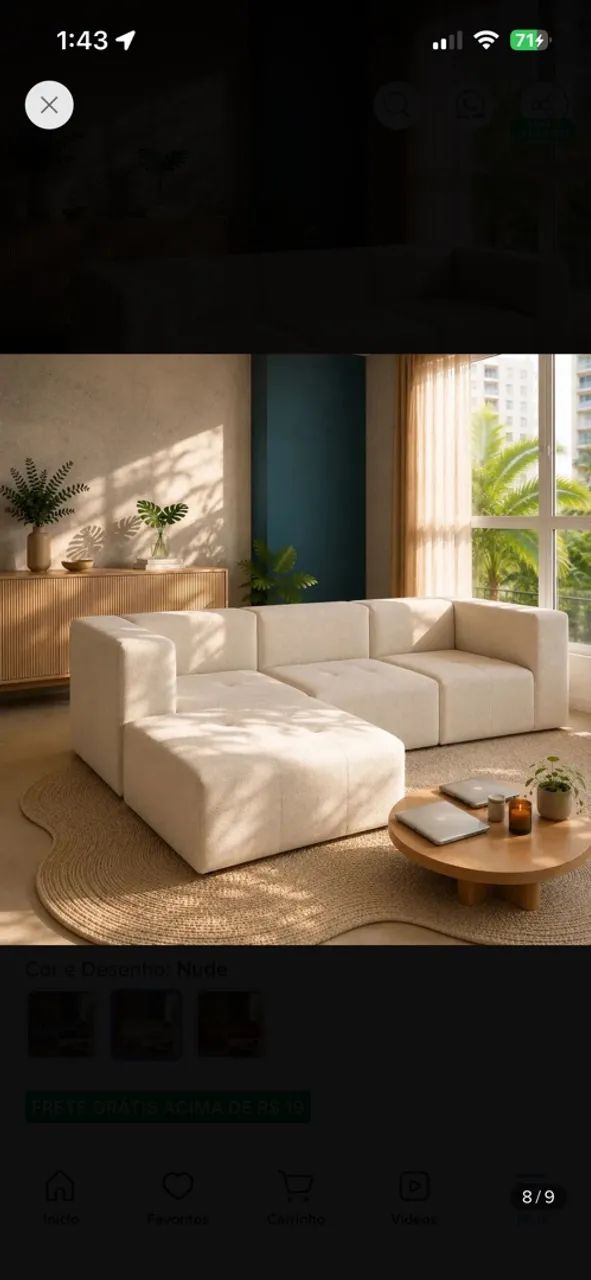 Sofá Modulado 4 lugares