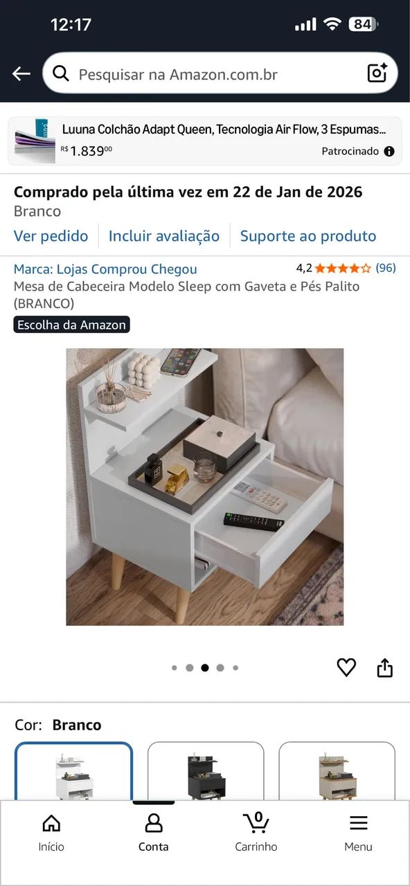 Mesa de cabeceira nova  - Foto 3