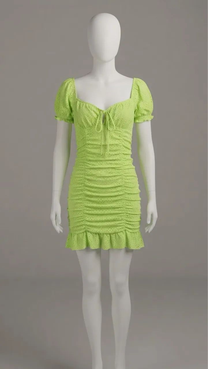 SEMANA DO DESAPEGO Vestido verde de malha 