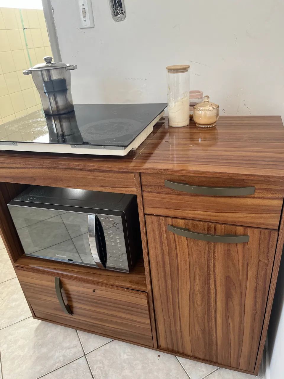 Cooktop de indução + Base + Microondas - Foto 3