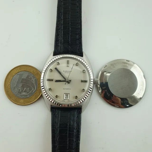 Relógio Sarcar Automático Swiss Mod 107 Vintage Raridade  - Foto 5