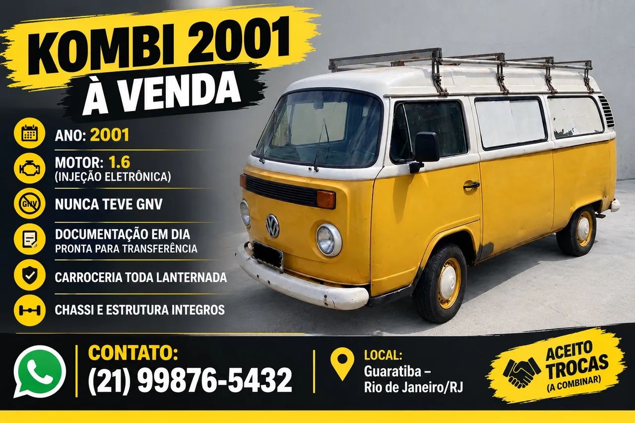 Volkswagen Kombi Standard/ Luxo/ Serie Prata 2001