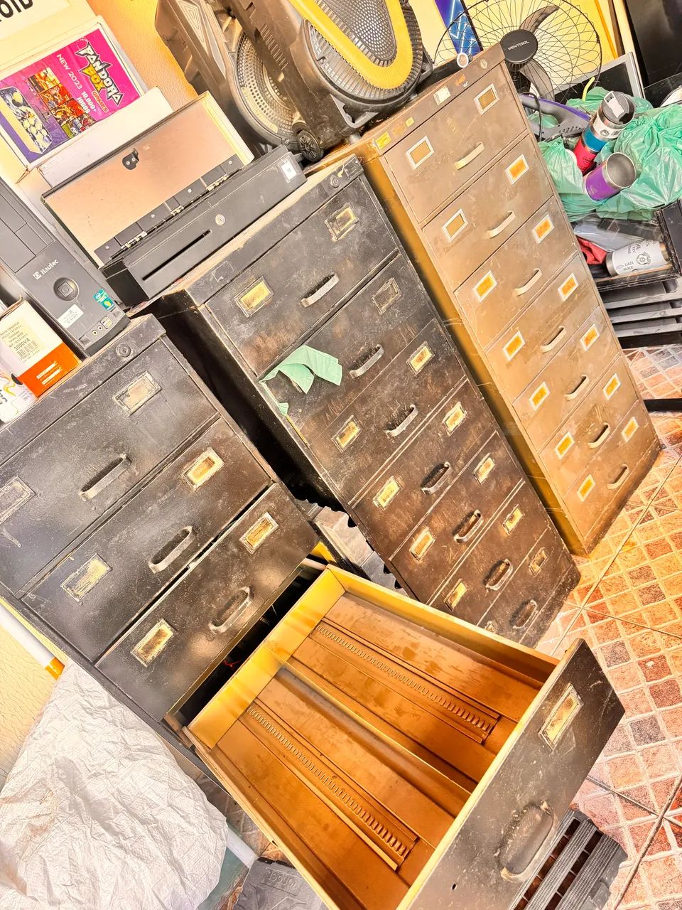 Armários de ferro gavetas grandes  - Foto 3