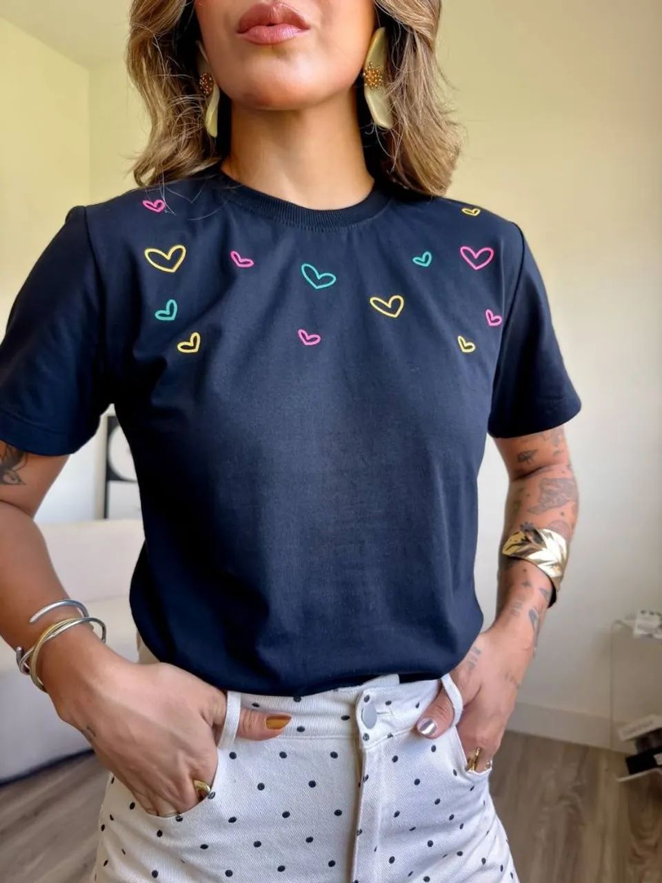 T-shirts Femininas  - Foto 3