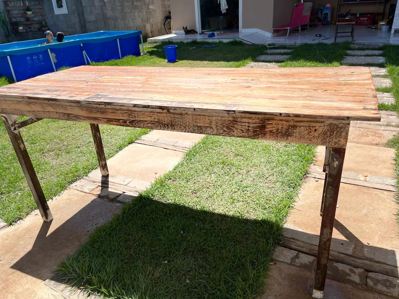 Mesa de Madeira de demolição - Foto 2