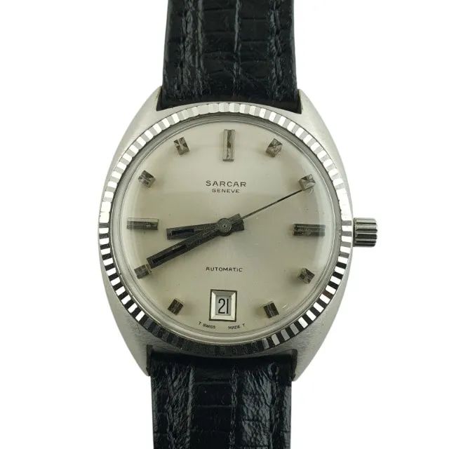 Relógio Sarcar Automático Swiss Mod 107 Vintage Raridade 