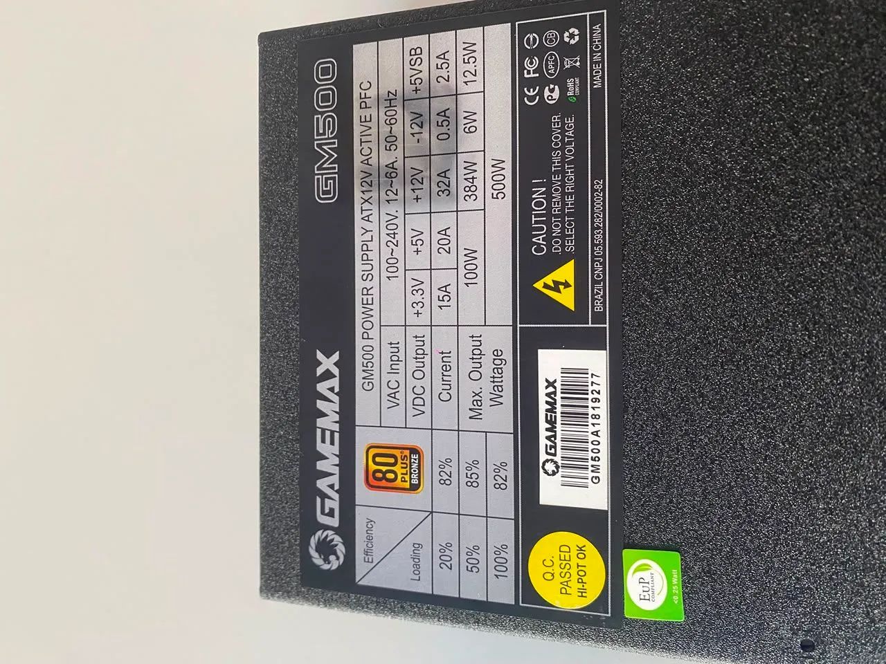 FONTE GAMEMAX 500W 80 PLUS BRONZE - Foto 4