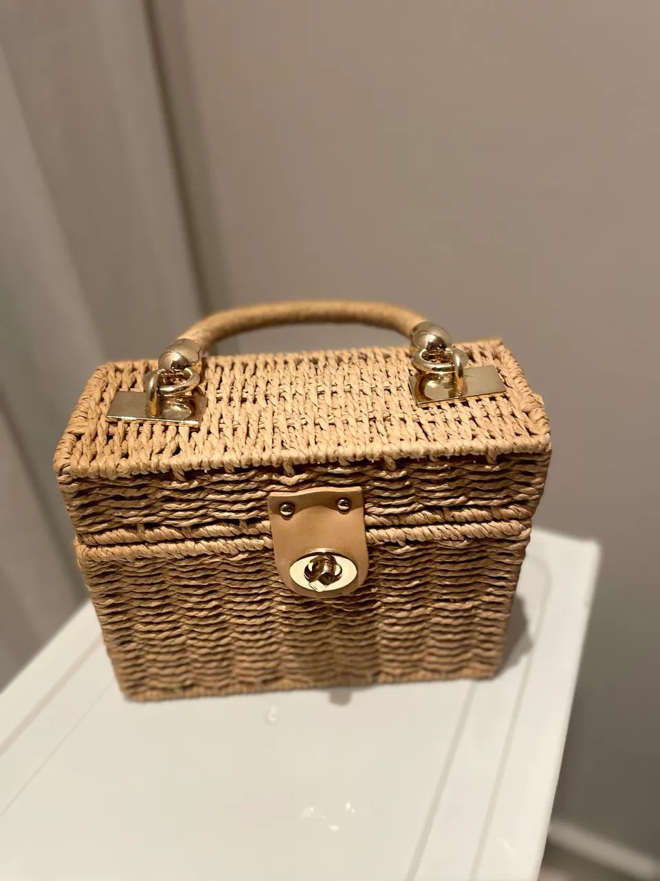 Bolsa de palha baú - Foto 3