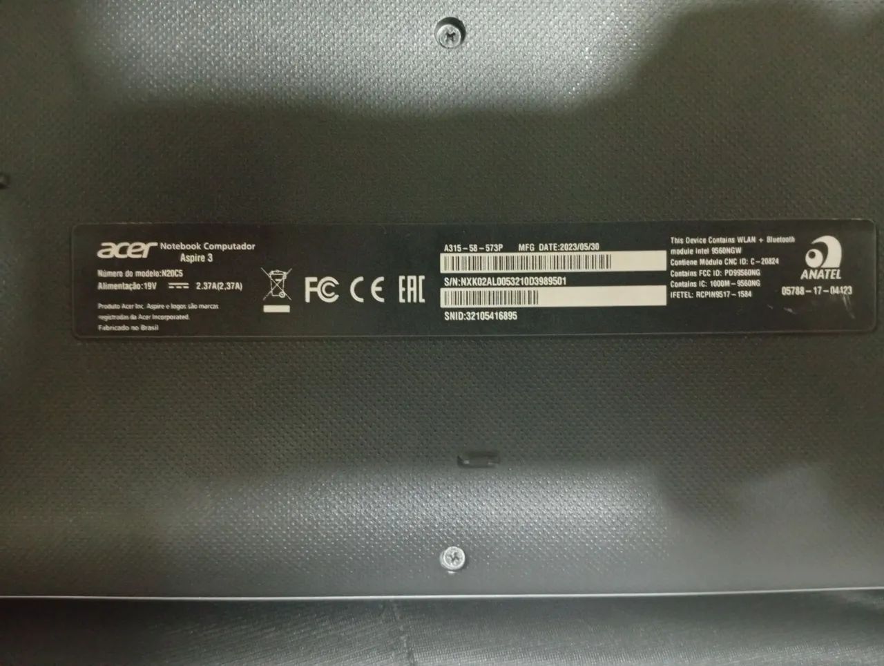 Notebook Acer Aspire 3 i5 11° Geração | 8GB RAM | SSD 256GB | Full HD  - Foto 3