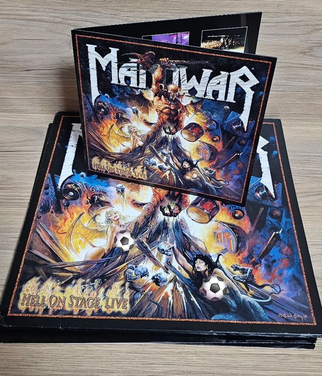 Manowar LP Hell on Stage 3lps