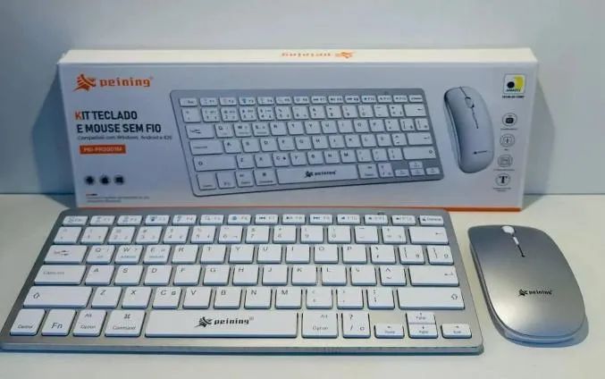 Kit teclado e mouse sem fio 