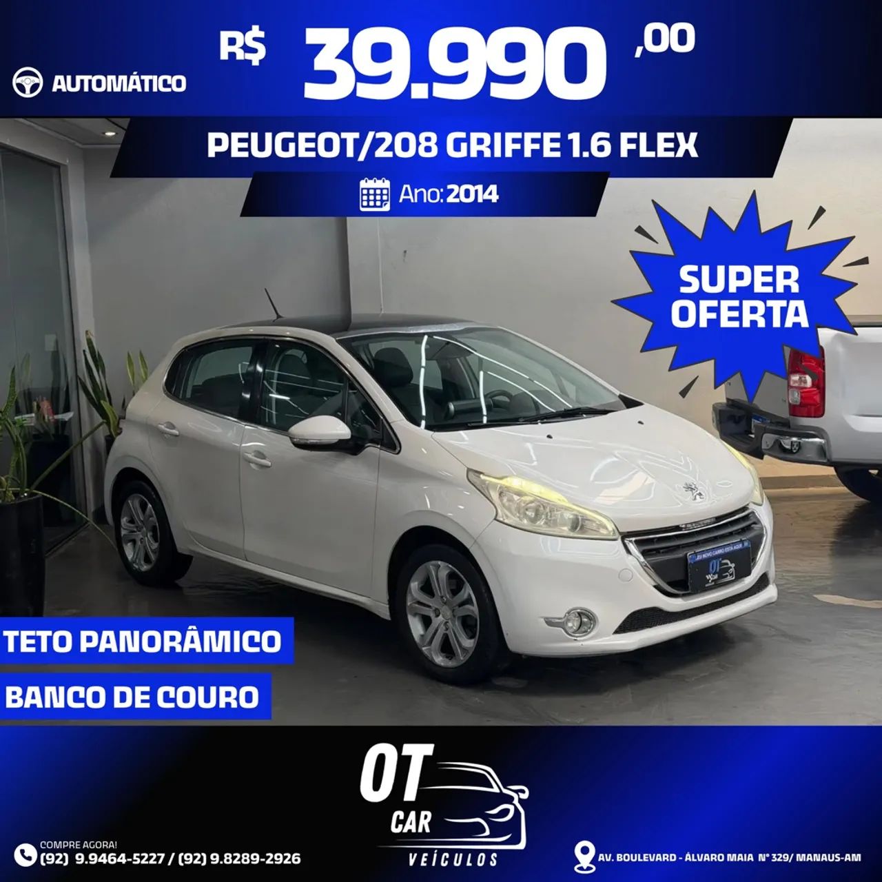 Peugeot 208 GRIFFE 1.6 16V FLEX 2014