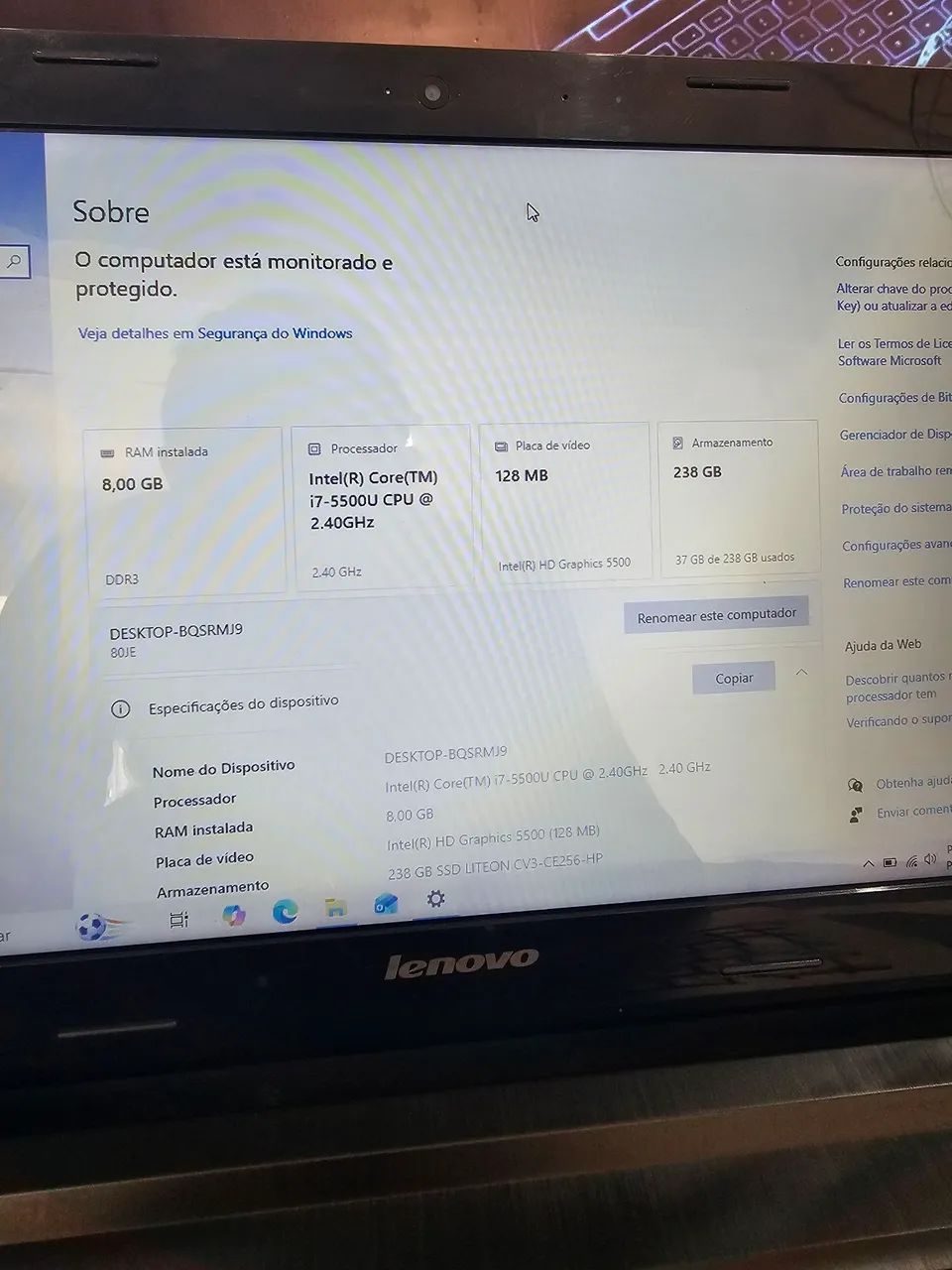 Notebook Lenovo core i7 top de verdade !!! - Foto 2