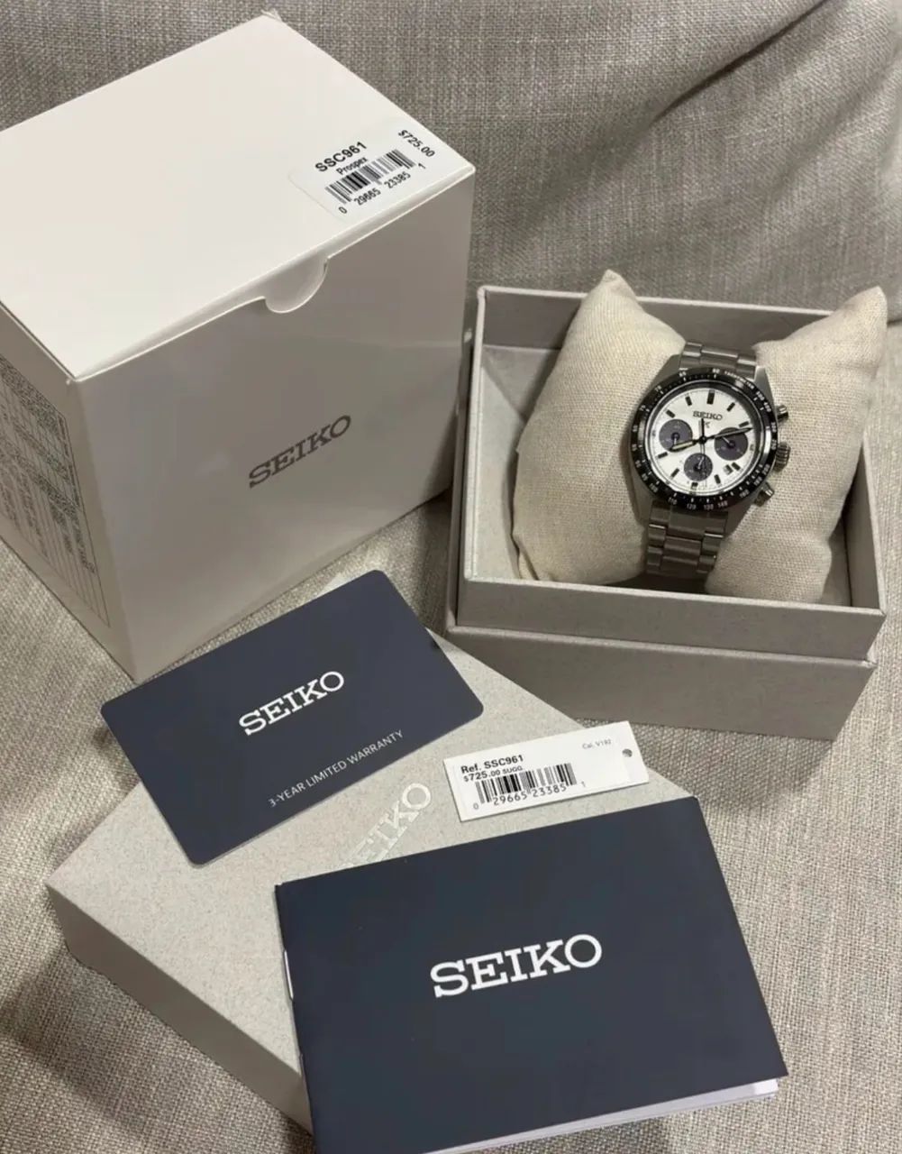 Seiko Speedtimer Crono Solar Panda SSC961 modelo 2026 - Foto 5