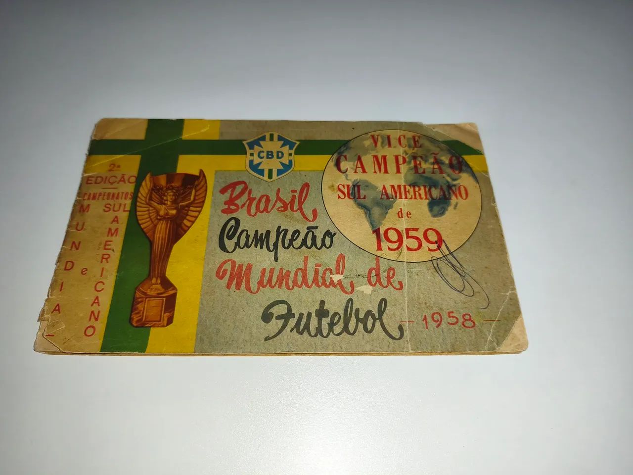 Álbum de figurinhas Copa do mundo 1958 