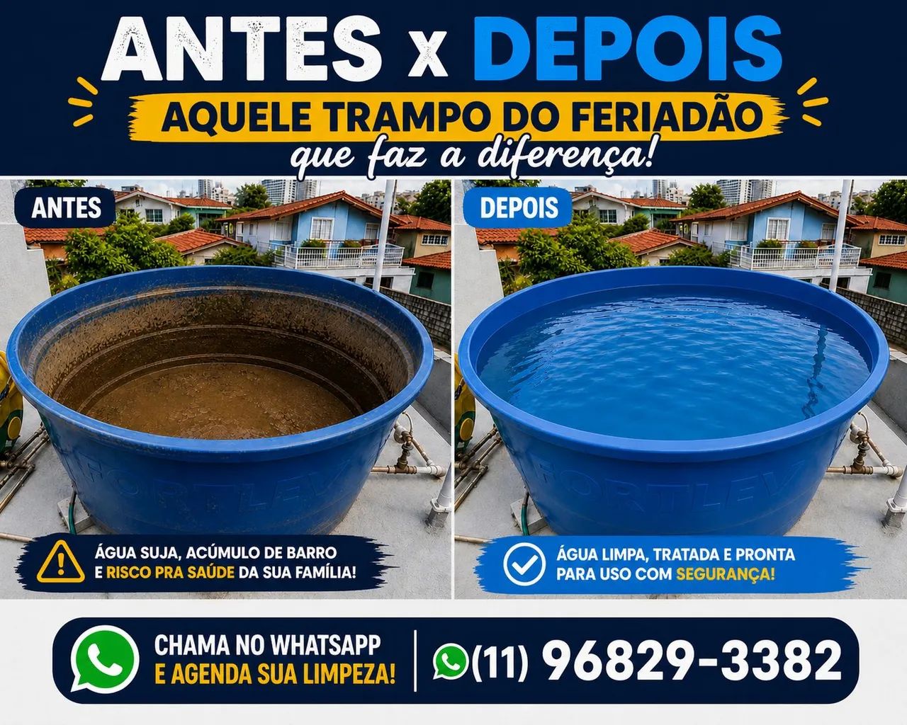 LIMPEZA DE CAIXA D'ÁGUA  - Foto 5