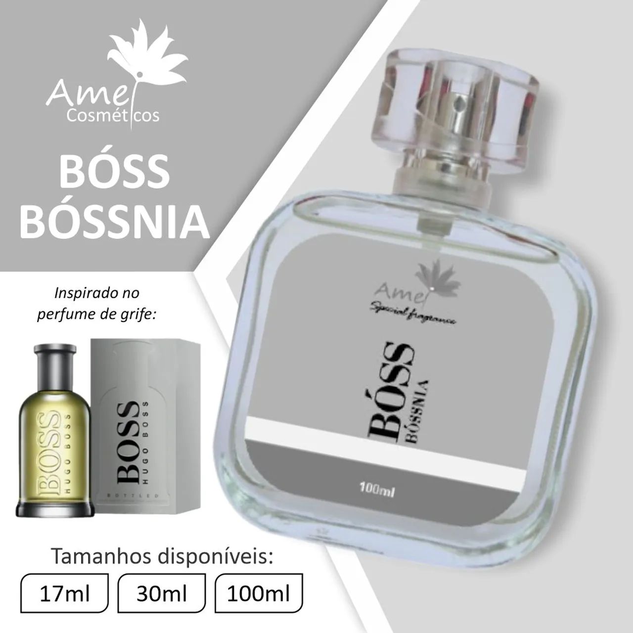 Perfume masculino Bóss Bóssnia de 100ml. 