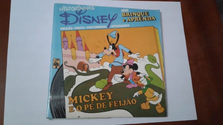 Disquinho Brinque e Aprenda Mickey e o Pé de Feijão Disney Antigo