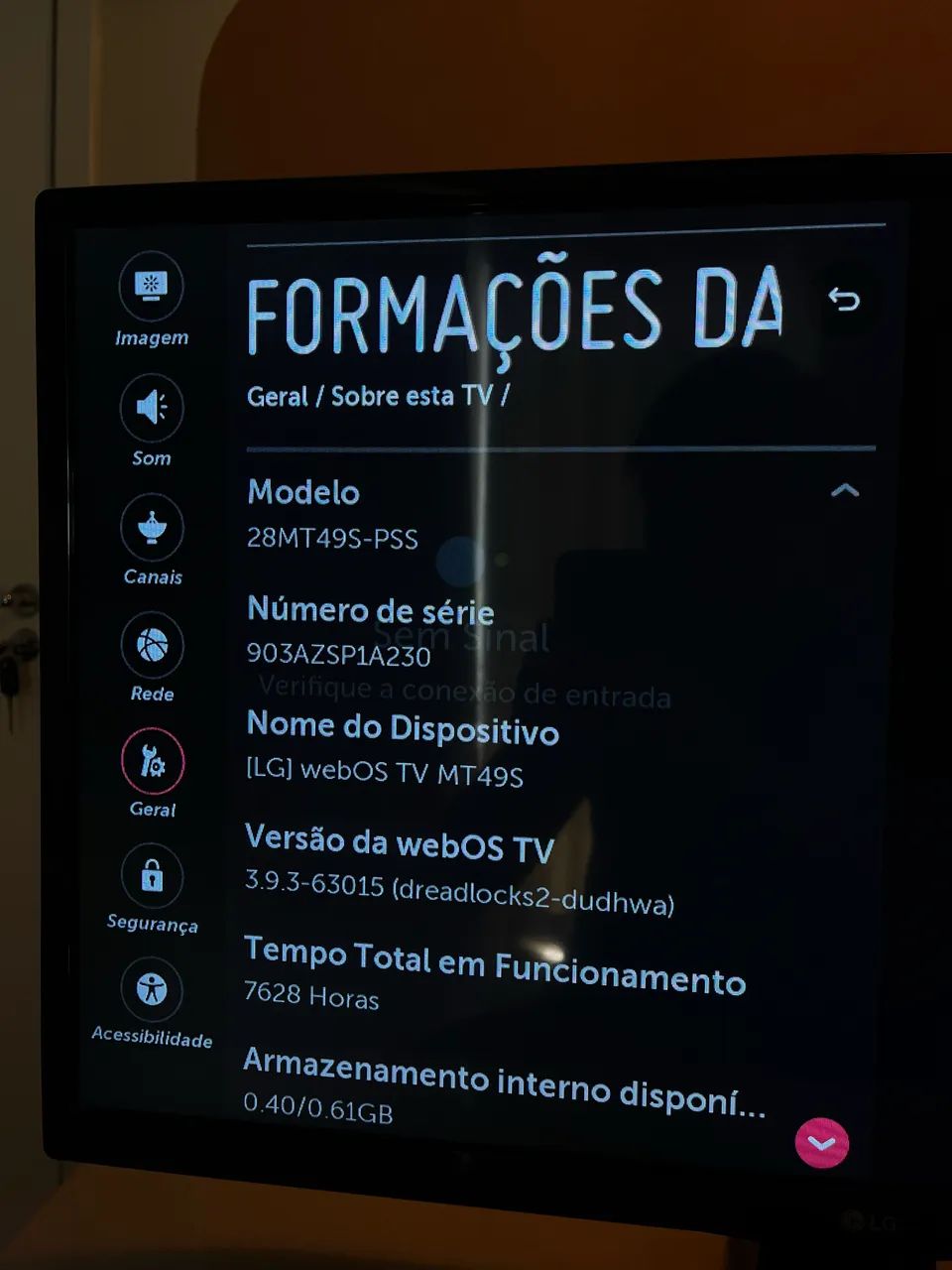 TV LG 28 Polegadas - Smart HD com Wi-Fi e HDMI - Foto 4