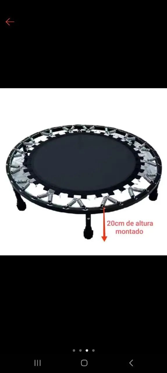 Mini Cama Elástica Jump Ginástica E Zumba - Novo (Usado 2x)