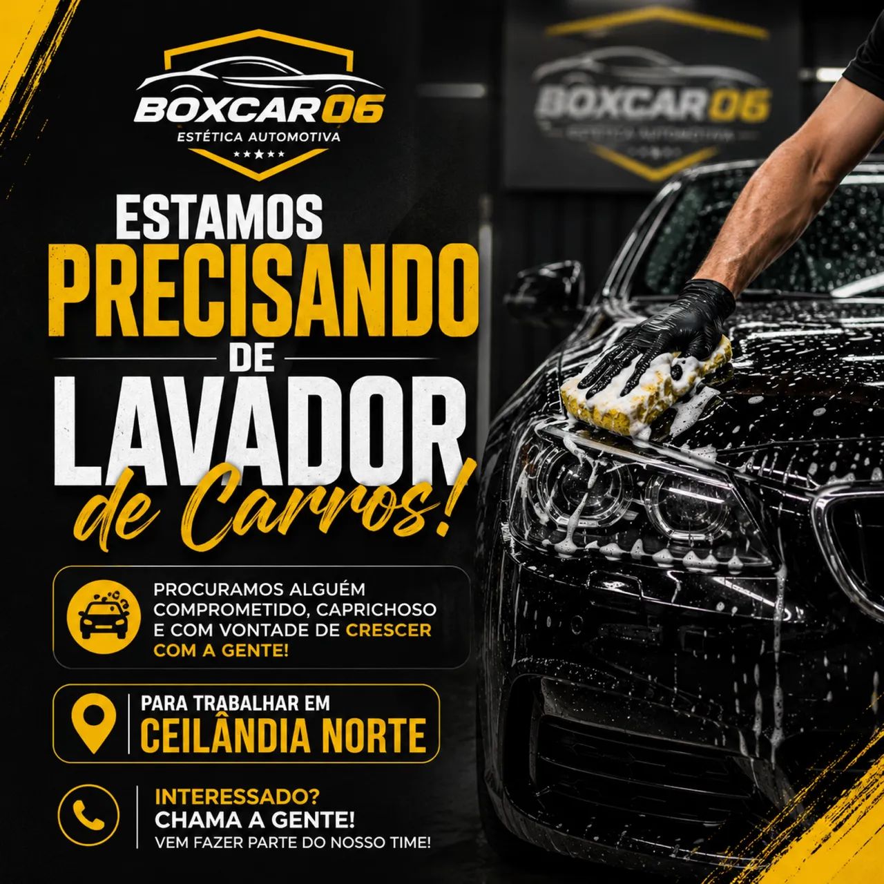 Lavador estética automotiva 