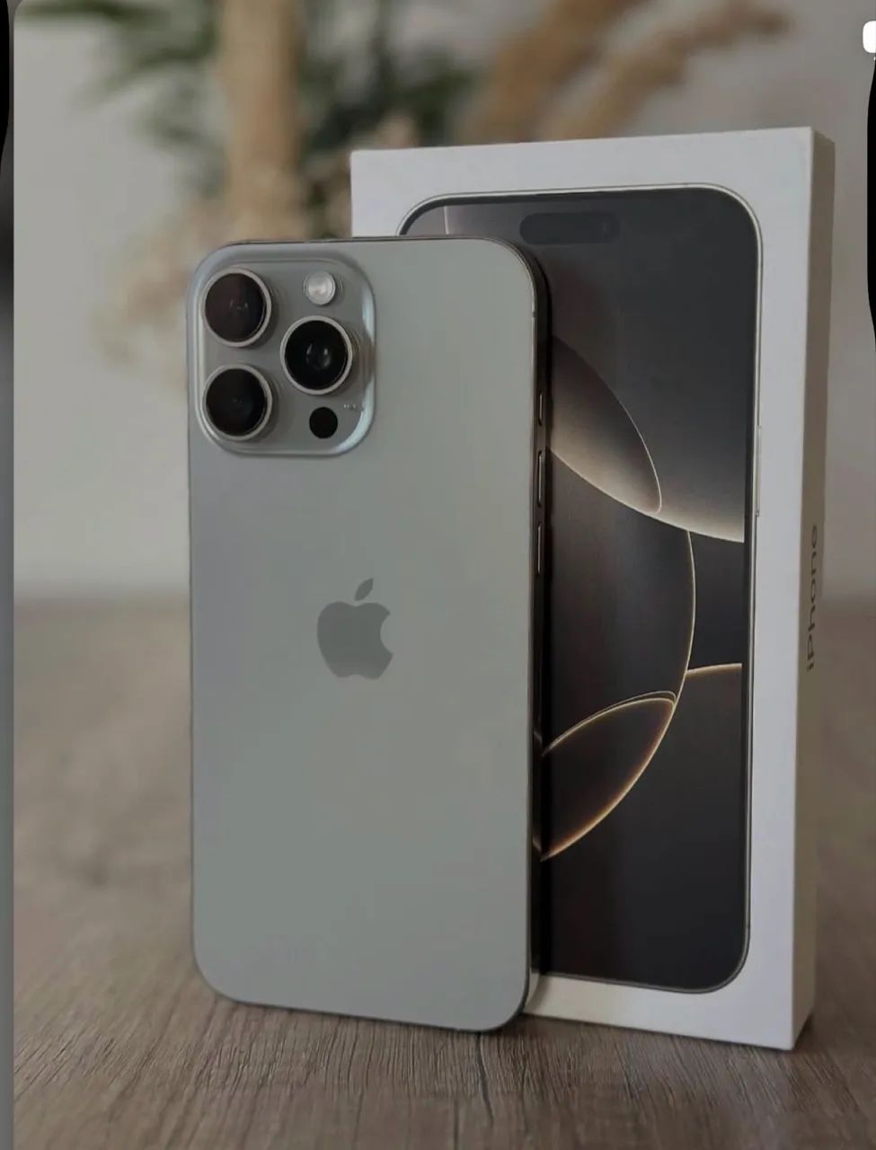 iPhone 16 pro Max 256gb titanium natural bateria 92% ciclos 436