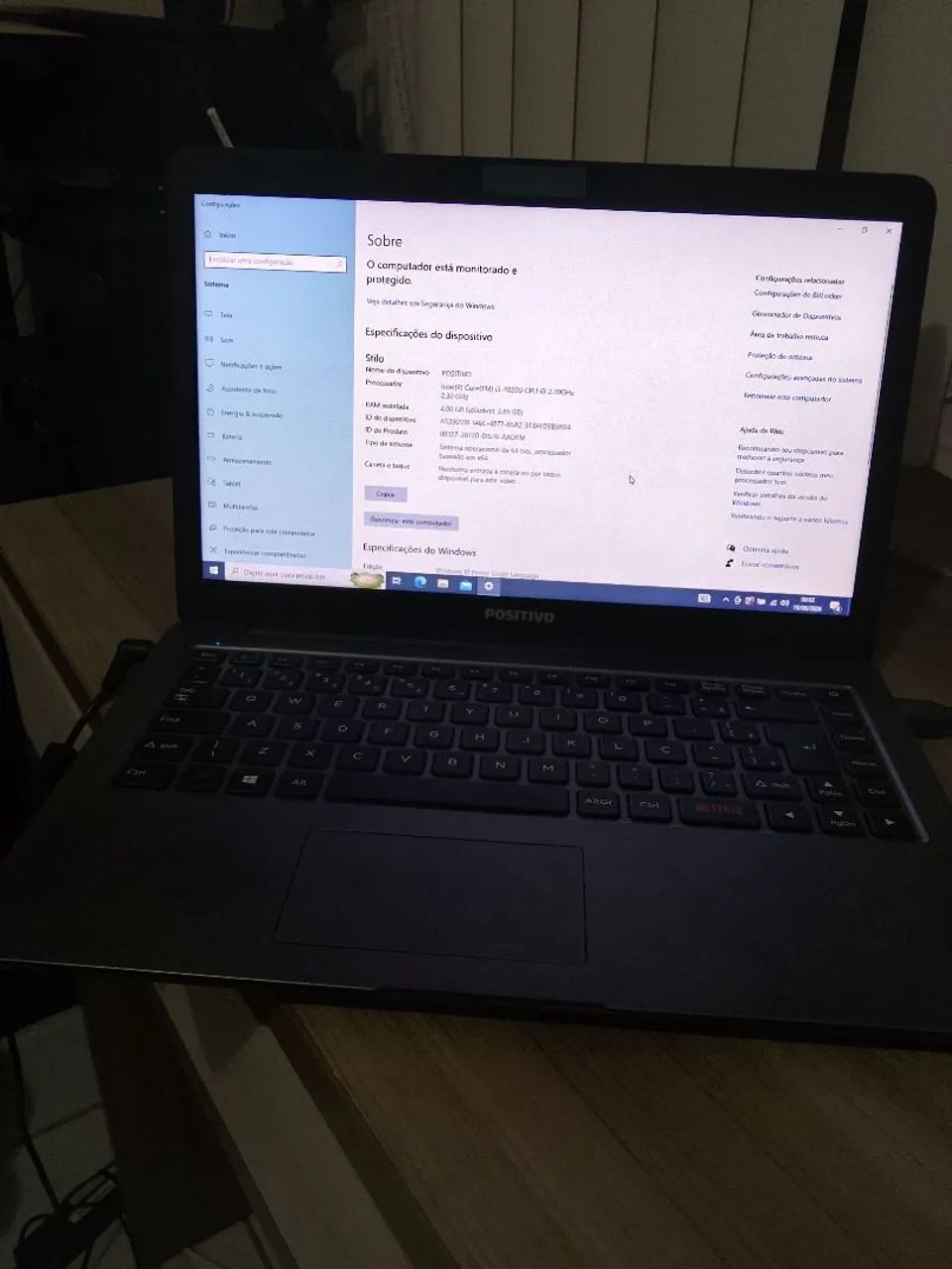 Notebook Intel Core I3 sétima geração - Pronto para uso 