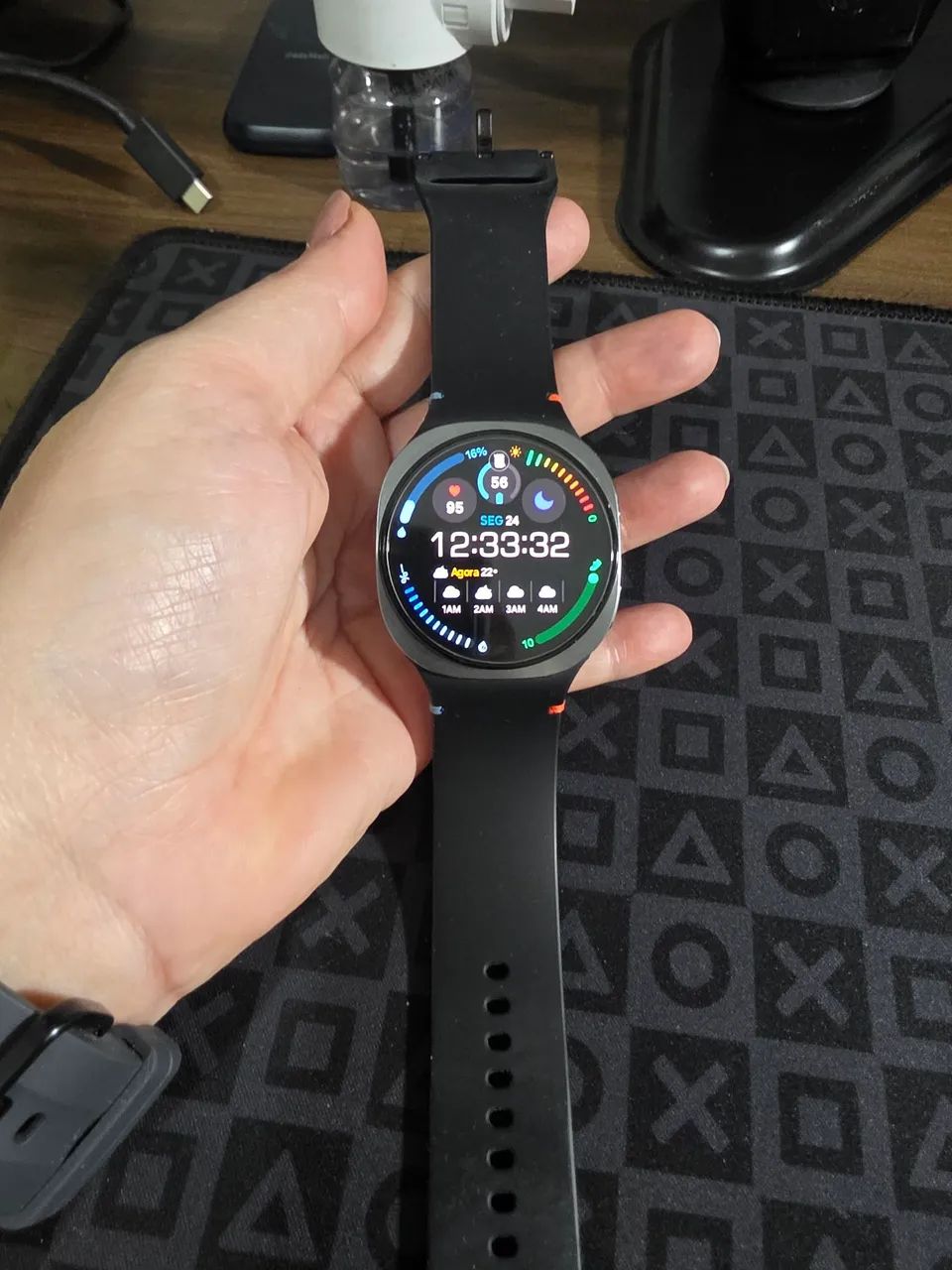 Smartwatch Samsung Galaxy Watch 8 cinza