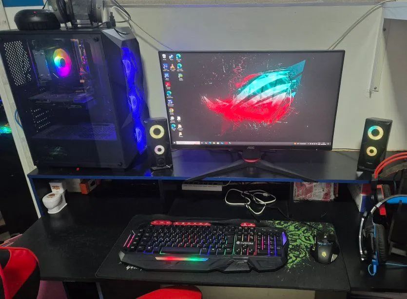 PC GAMER COMPLETO COM CADEIRA GAMER EXCELENTE 