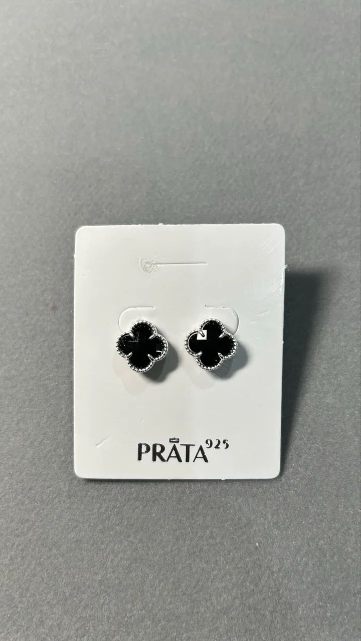 Brincos prata 925 trevo  - Foto 3
