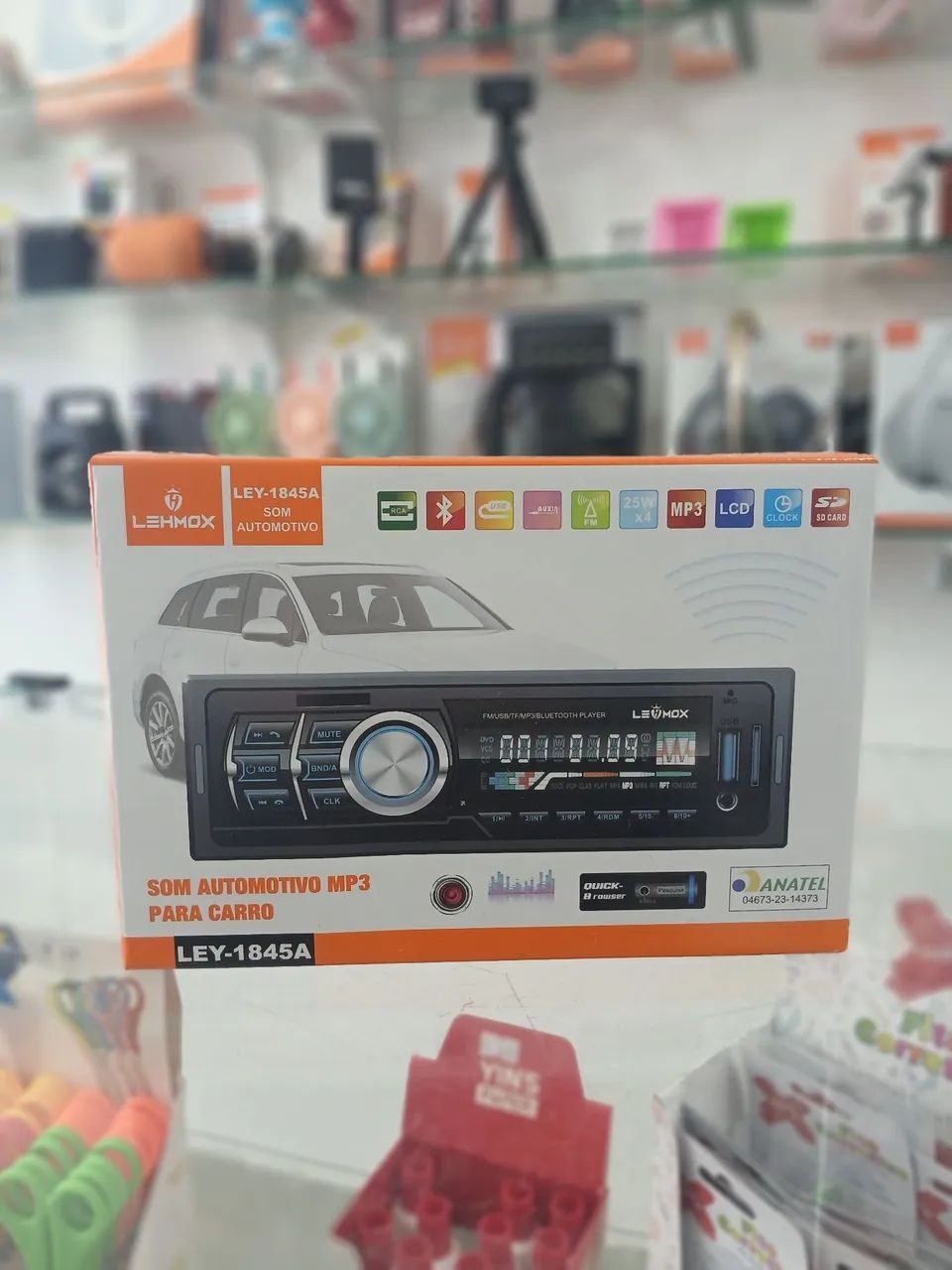 Som Automotivo Bluetooth e controle 