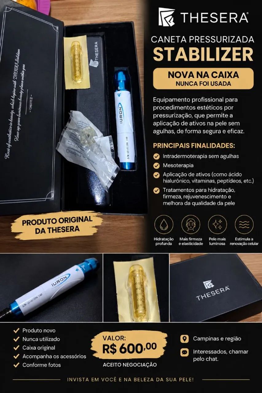 Caneta ILLRON THESERA - Nova na Caixa + Acessórios - Foto 3