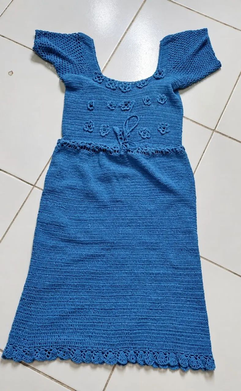 Vestido de crochê 