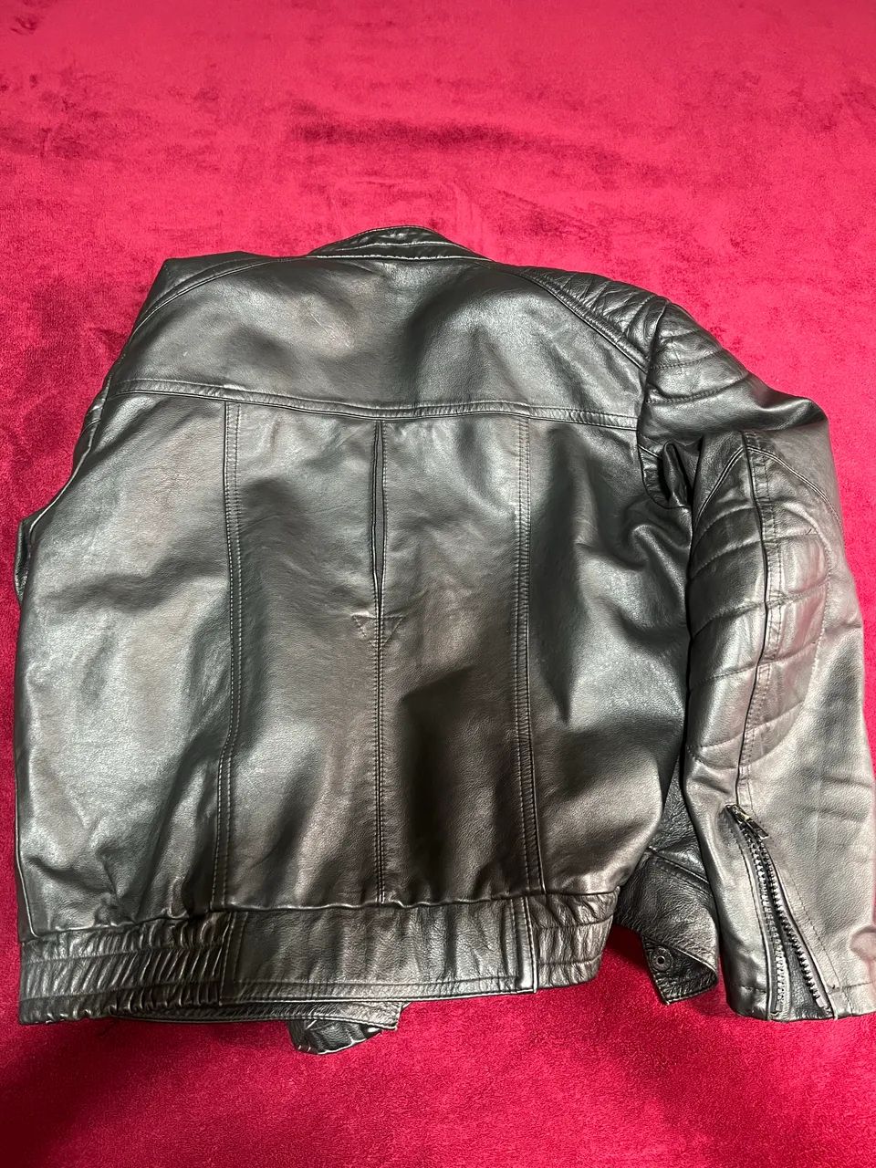 Jaquetas de Couro masculina usada - Foto 2