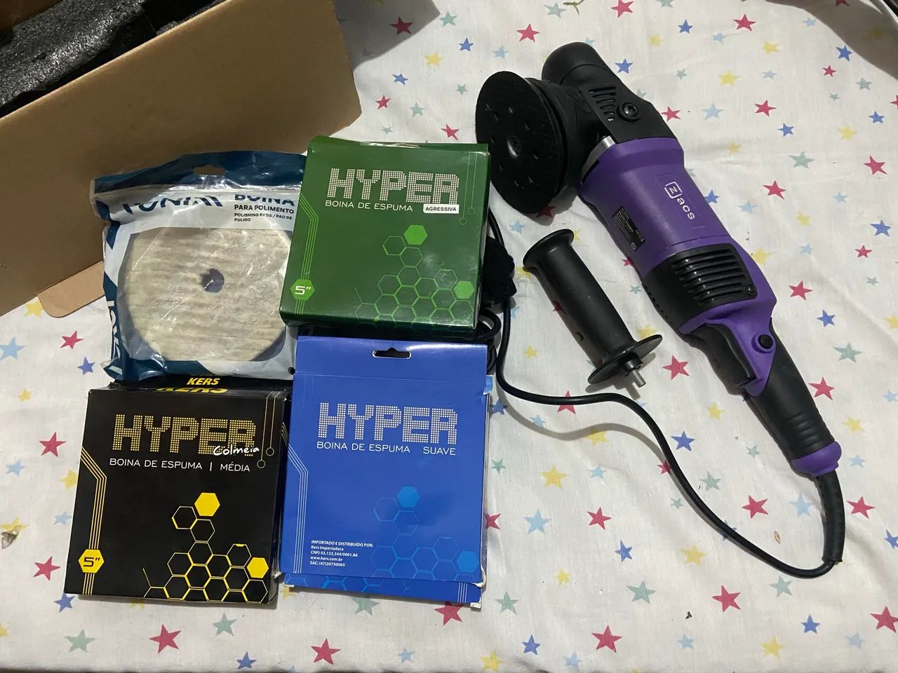 Kit politriz + boinas completo 