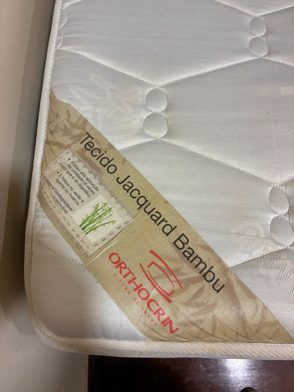 Cama box solteiro + colchão Orthocrin - Foto 4