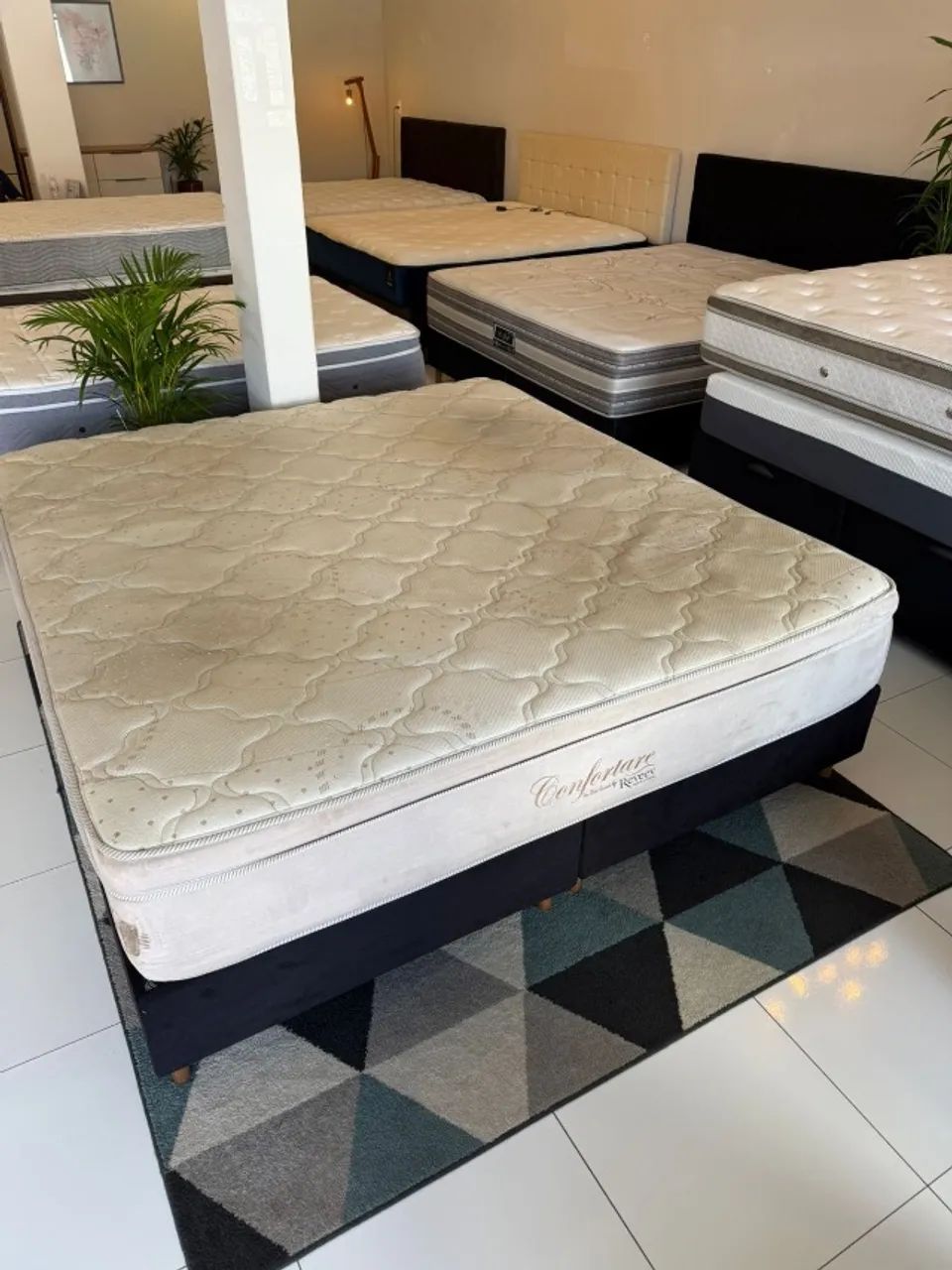 Cama box KING COM COLCHÃO KING USADO - Entrego! 