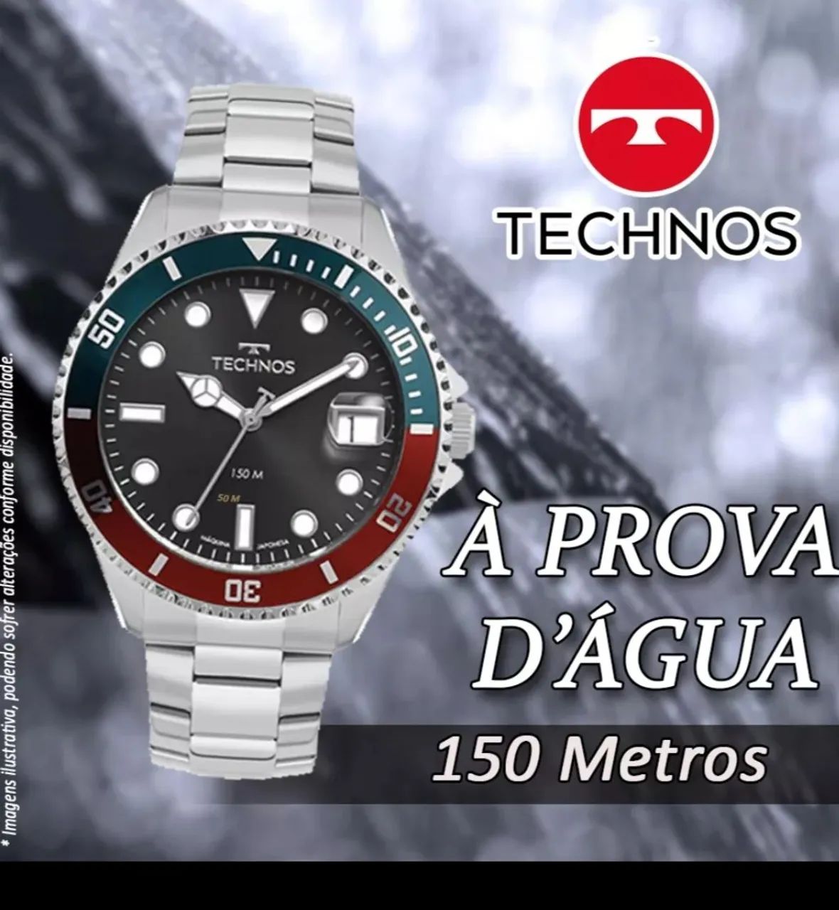 Relógio Technos Masculino Acqua 2415dz/1p - Foto 3