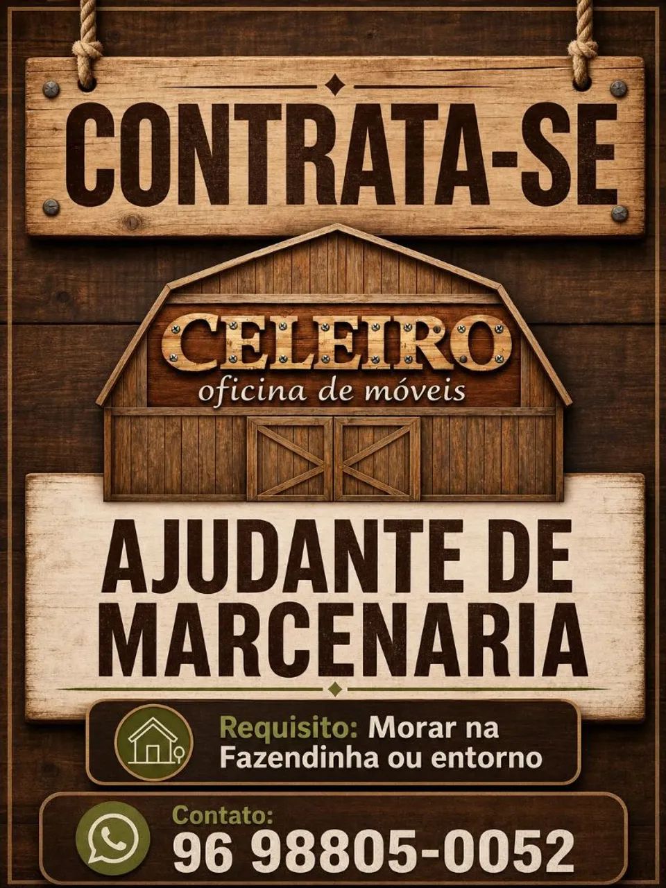 Ajudante de Marcenaria 