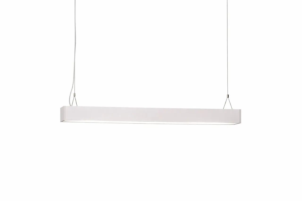 Pendente retangular para 2 lâmpadas de led 