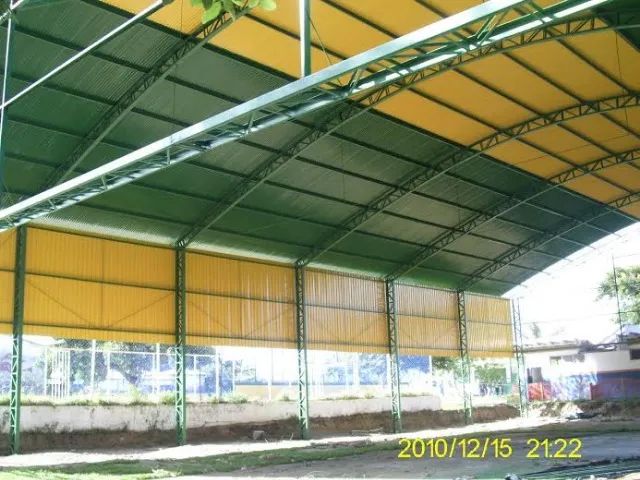 quadras de esportes - 45x25= 350.000,00 - em estruturas metálicas nova - Foto 4